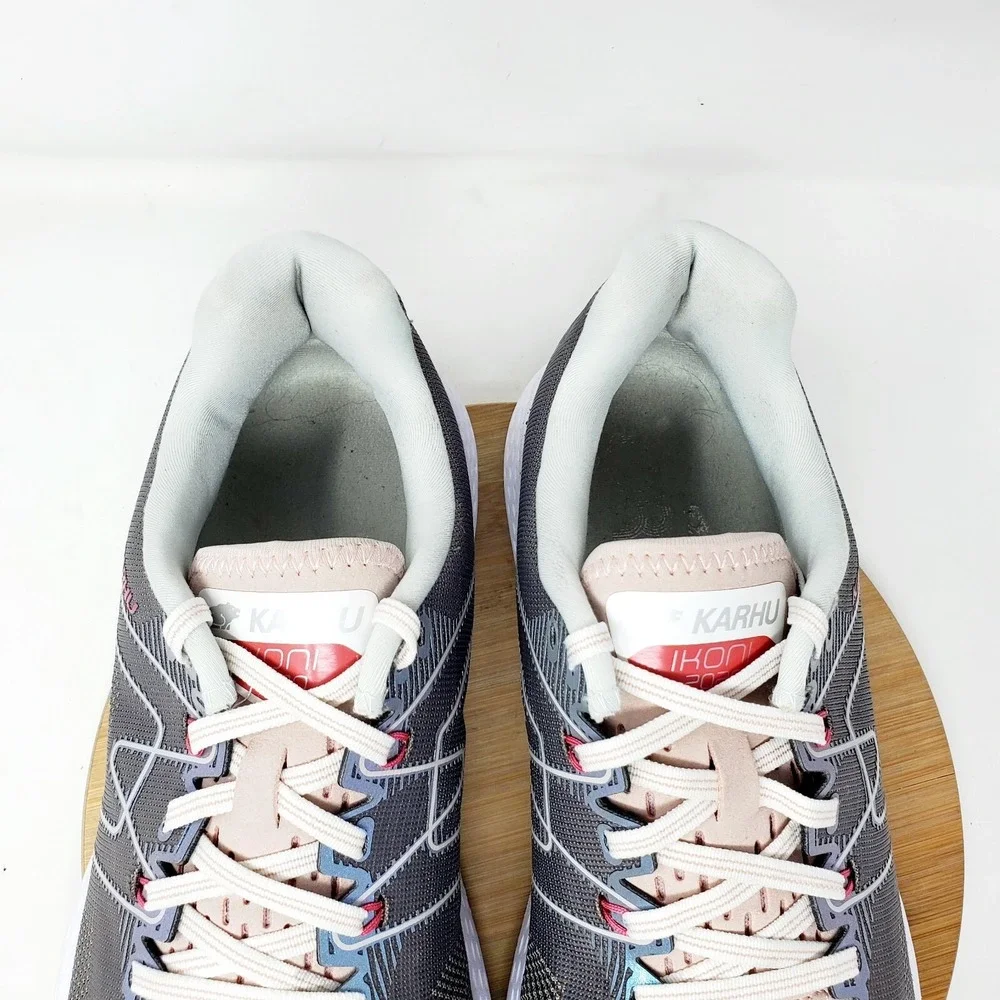 Karhu Running Shoes Womens 10.5 Ikoni Ortix Grey‎ Lace Up Athletic Sneaker